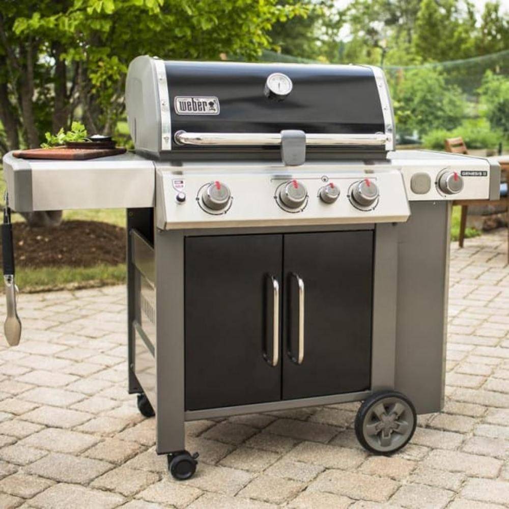 Weber - Barbecue gaz Weber Genesis 2 EP-335 GBS Noir 3 brûleurs + 1 latéral - Image 3