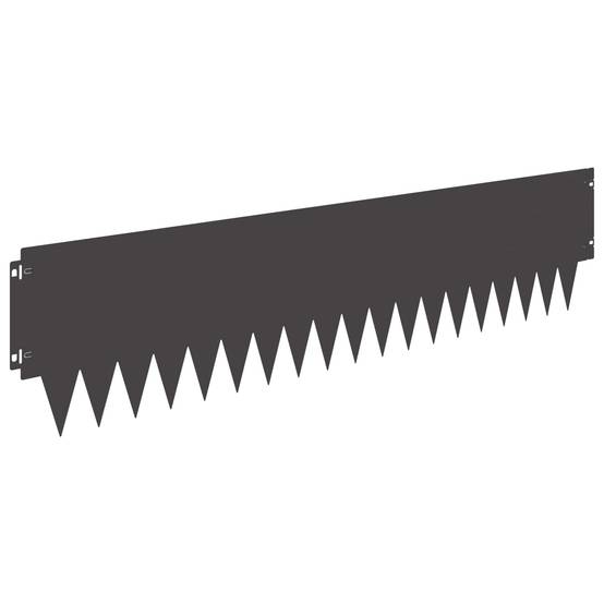 Bordure de jardin métal aménagement extérieur séparation emboîtable 10pcs 103x25cm noir - ComfortXL Outdoor Living - Image 2