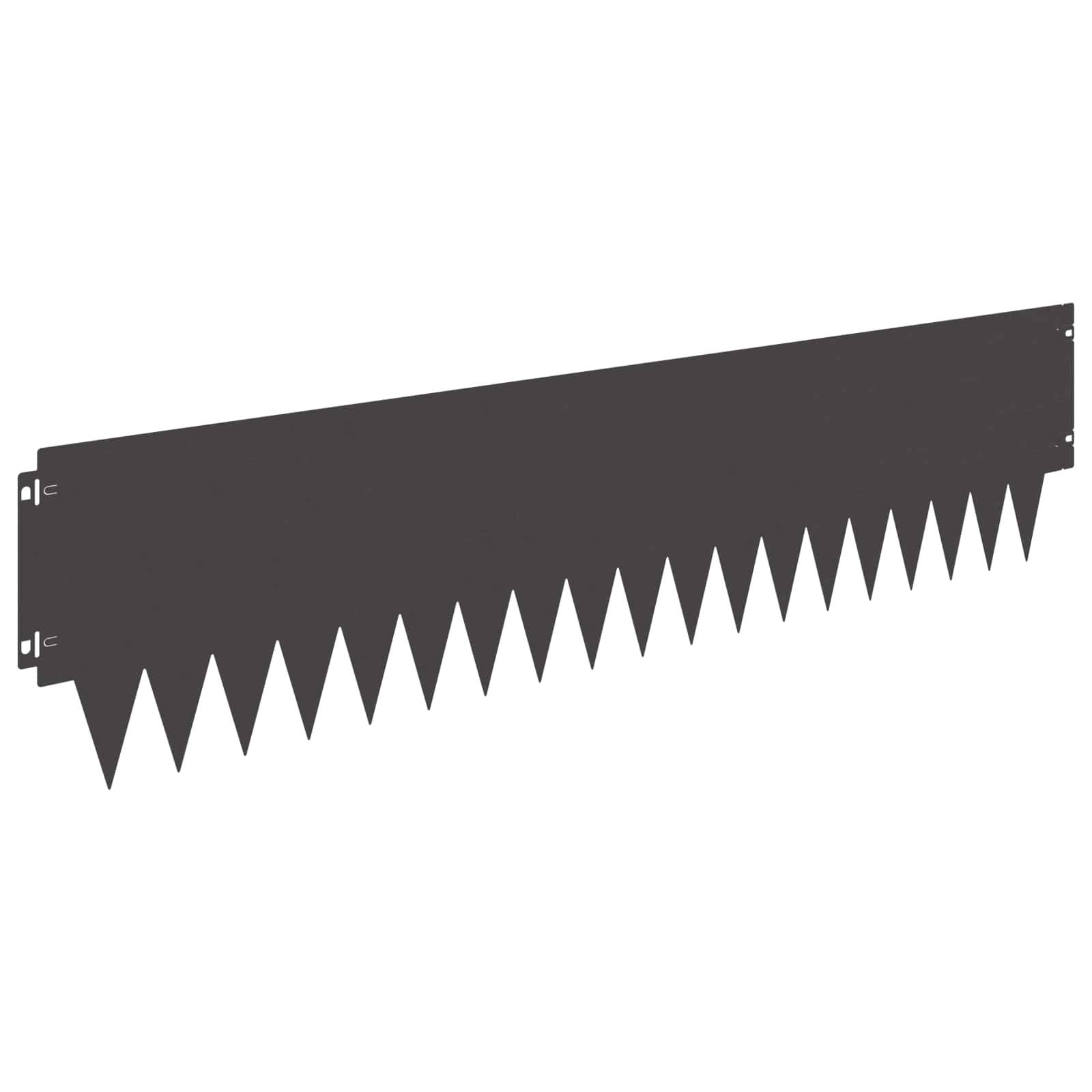Bordure de jardin métal aménagement extérieur séparation emboîtable 10pcs 103x25cm noir - ComfortXL Outdoor Living - Image 2