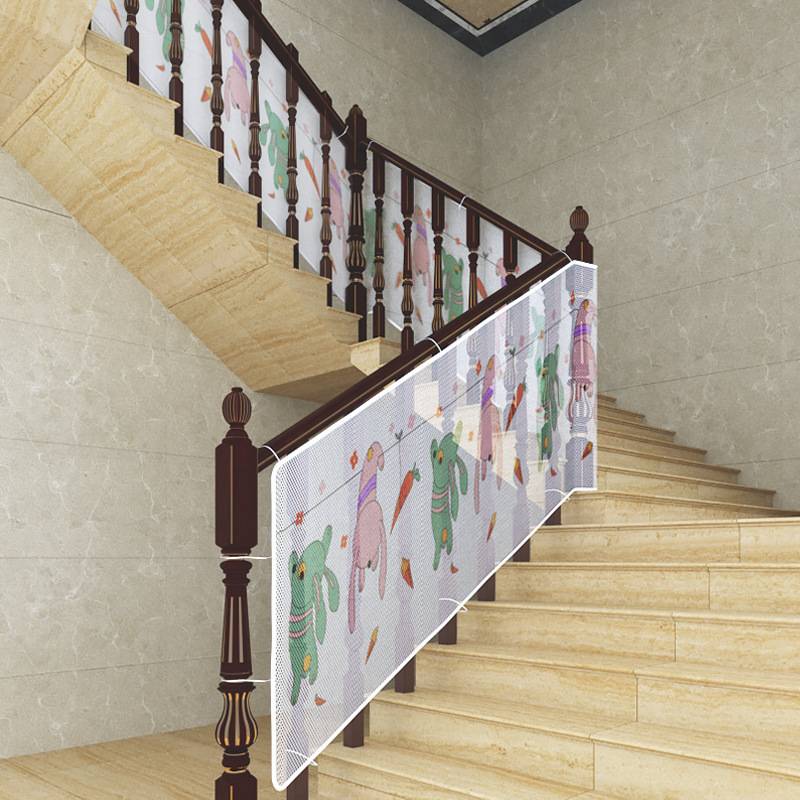 Filet de Sécurité pour Escalier, 3m x 79cm, Motif Animaux, Durable et Mignon pour Enfants et Animaux-Lytech - Image 7