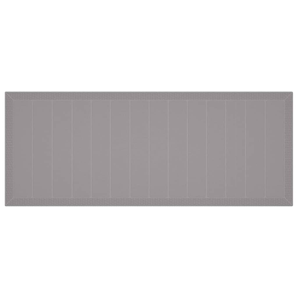 ComfortXL - Table et Chaises de Jardin 10 Places Résine Tressée Ensemble Complet pour Grandes Tablées Gris Clair – ComfortXL Outdoor Living - Image 6