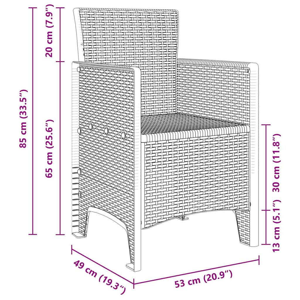 ComfortXL - Table et Chaises de Jardin 10 Places Résine Tressée Ensemble Complet pour Grandes Tablées Gris Clair – ComfortXL Outdoor Living - Image 5