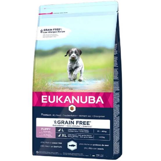 Eukanuba - CROQUETTES CHIEN JUNIOR LARGE sans céréales - EUKANUBA 12 kg - Image 1