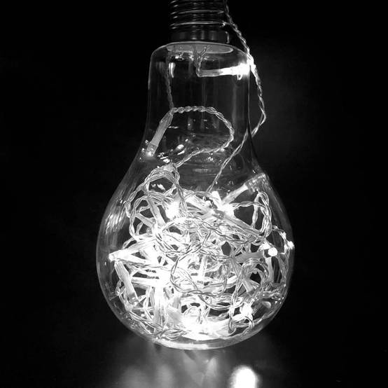 Guirlande LED à piles 10 mètres Blanc - Image 2