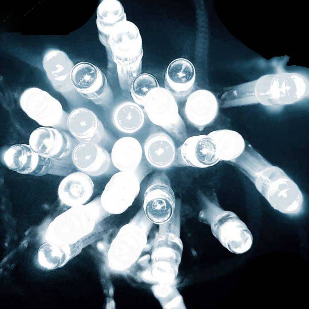 Guirlande LED à piles 10 mètres Blanc - Image 3