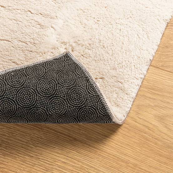Tapis de SalonPoils Courts Doux et Lavable en Machine Antidérapant Beige 80x150 cm – ComfortXL Outdoor Living - Image 5