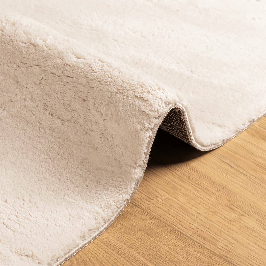 Tapis de SalonPoils Courts Doux et Lavable en Machine Antidérapant Beige 80x150 cm – ComfortXL Outdoor Living - Image 6