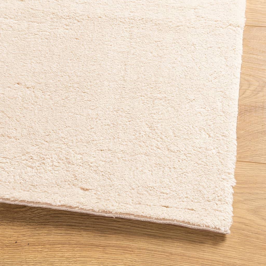 Tapis de SalonPoils Courts Doux et Lavable en Machine Antidérapant Beige 80x150 cm – ComfortXL Outdoor Living - Image 4