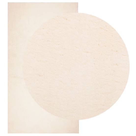 Tapis de SalonPoils Courts Doux et Lavable en Machine Antidérapant Beige 80x150 cm – ComfortXL Outdoor Living - Image 3