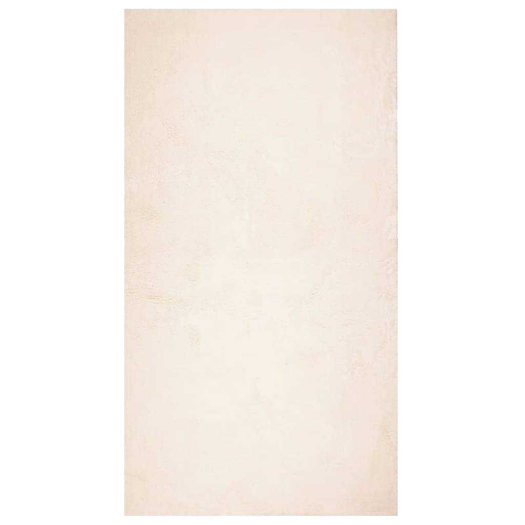 Tapis de SalonPoils Courts Doux et Lavable en Machine Antidérapant Beige 80x150 cm – ComfortXL Outdoor Living - Image 2