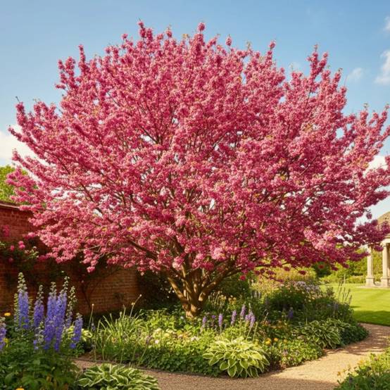 Cercis du Canada Appalachian Red, Arbre de Judée, Gainier du Canada à fleurs Rouge - feuillage Caduc - Pot de 15L - Baliveau- hauteur à maturité De 3 - Image 2