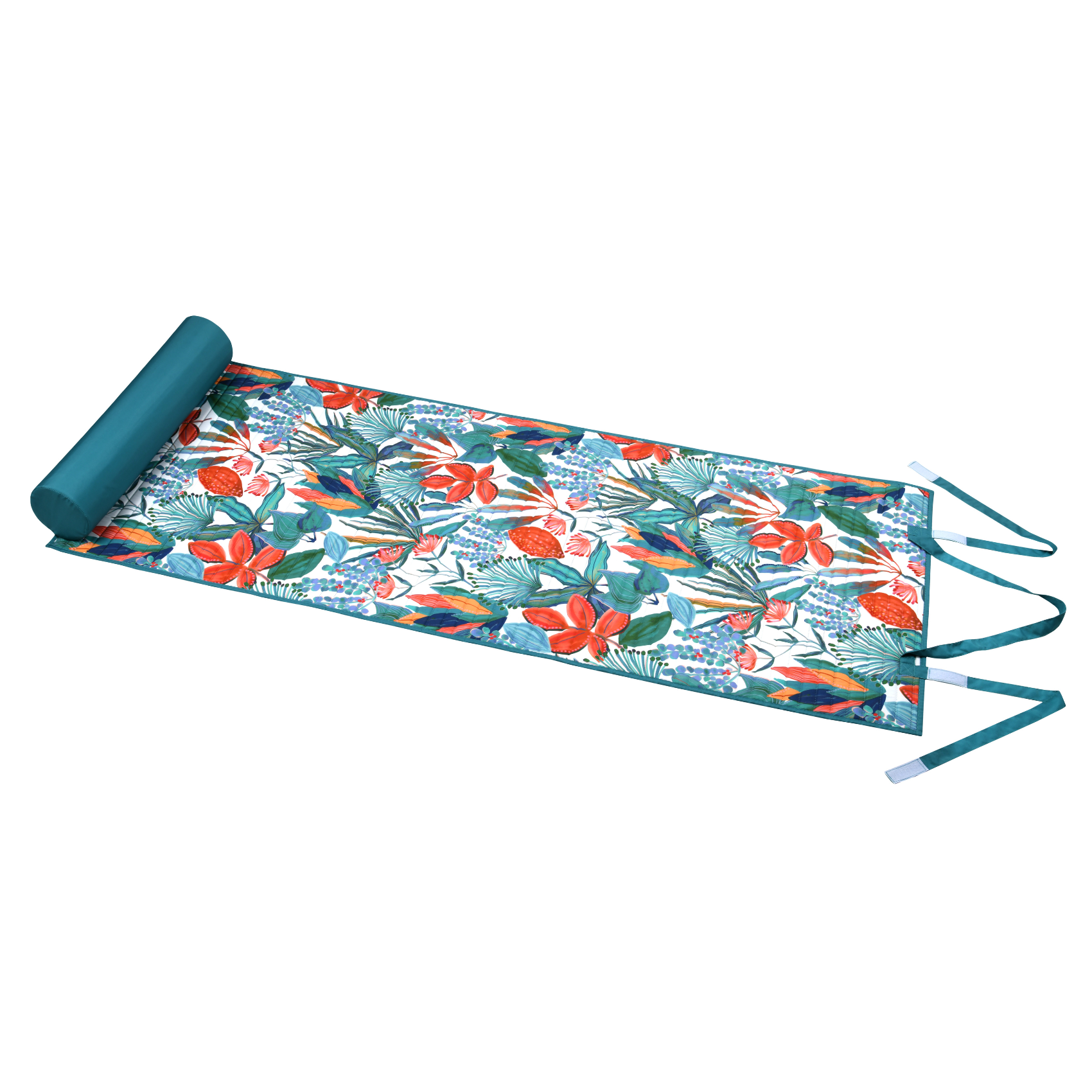 Lovely Casa - Matelas extérieur de plage à motif exotique - LOVELY CASA - Polyester - Vert - Image 1