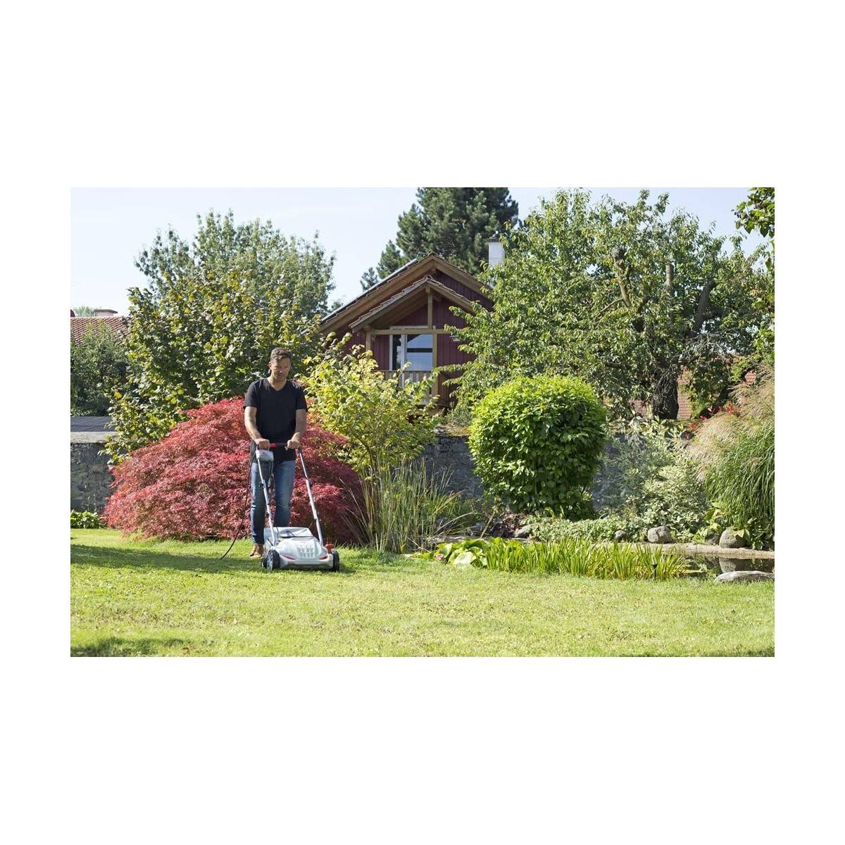Scarificateur à gazon électrique 1500W, 32cm - Aérateur de pelouse 2en1 scarification & émoussage, bac 30L Entretien gazon IKRA - Image 8