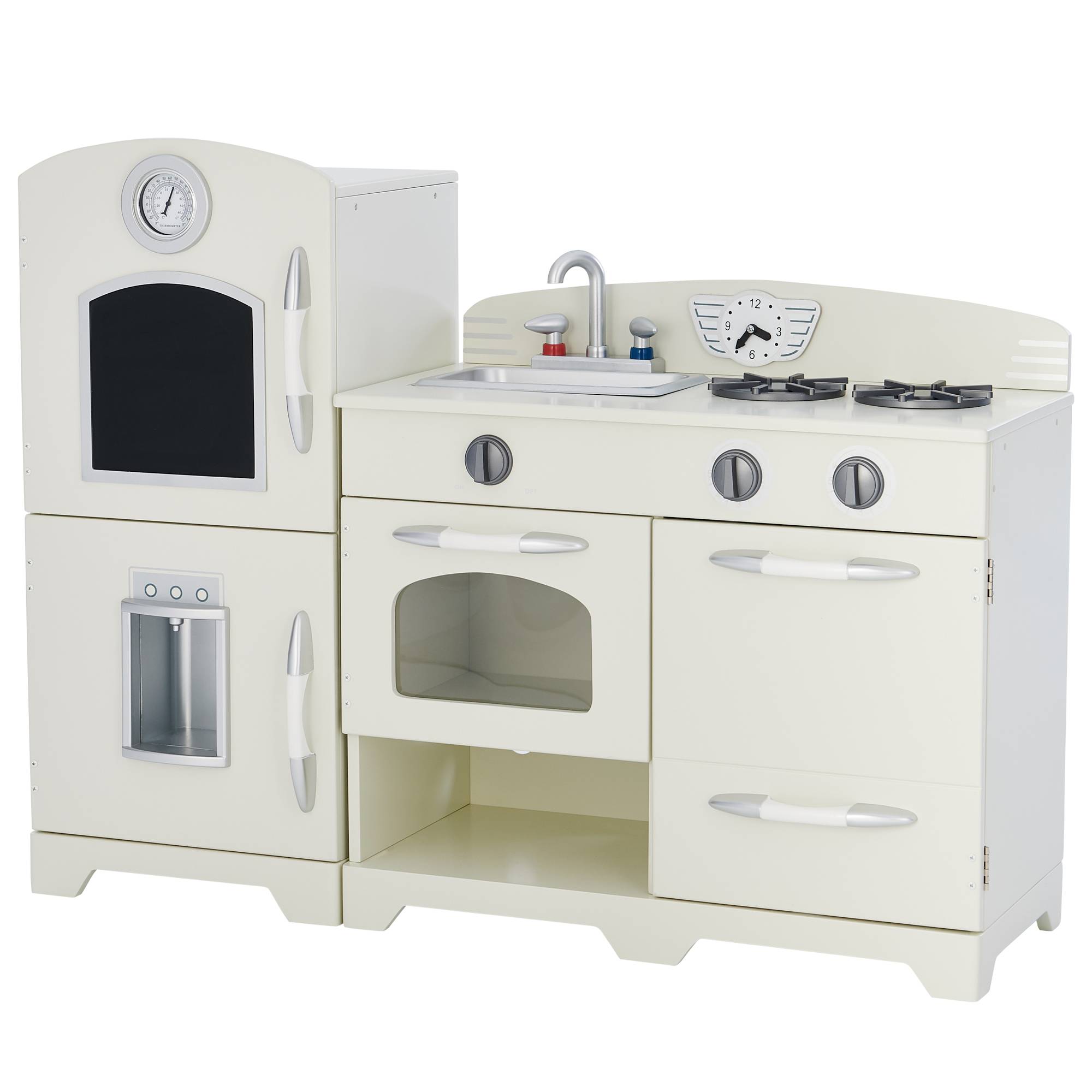 Cuisine en bois pour enfants 79.4cm, Ivoire Teamson Kids - Image 1