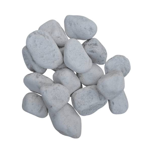 King Matériaux - Galet blanc 60/100 mm – Big Bag +/- 400 kg – 2,5 m² - Image 1