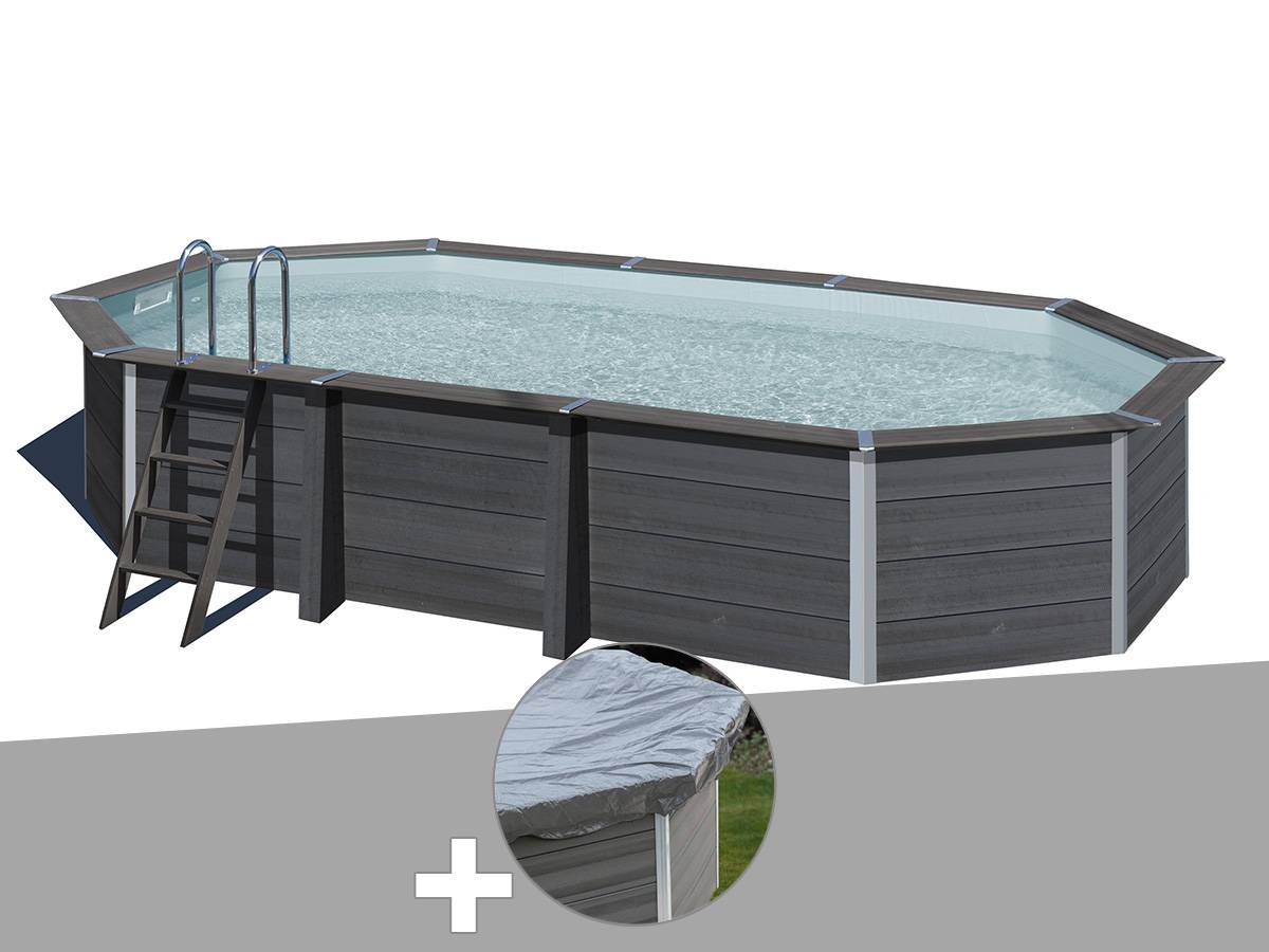 Gré - Kit piscine composite Gré Avant-Garde ovale 6,64 x 3,86 x 1,24 m + Bâche hiver