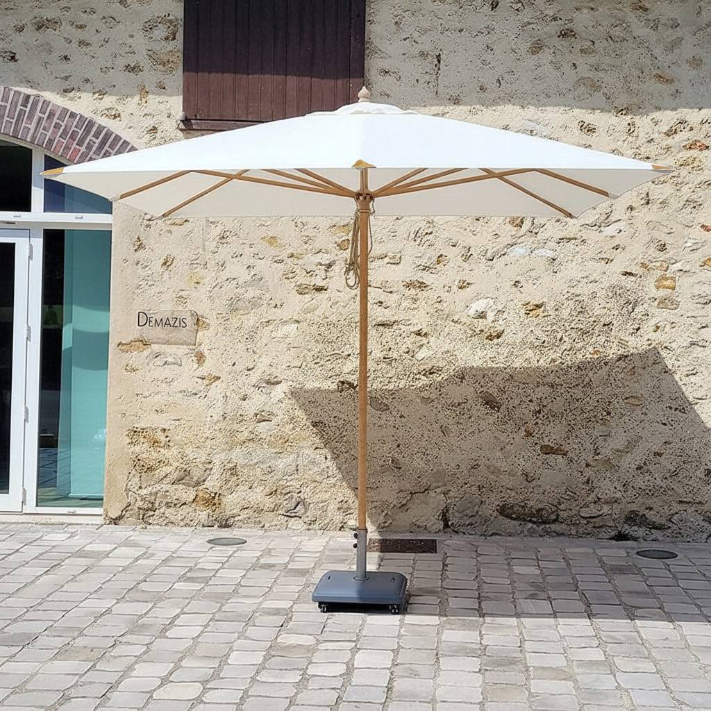 Gecko Jardin - Parasol droit écru 3x3 m Pegasia - Gecko Jardin - Image 1