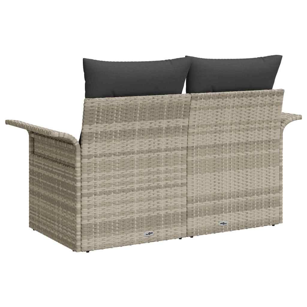 ComfortXL - Canapé Extérieur Compact Polyrotin Gris Clair & Résistance UV pour Aménagement Terrasse Durable Gris – ComfortXL Outdoor Living - Image 4