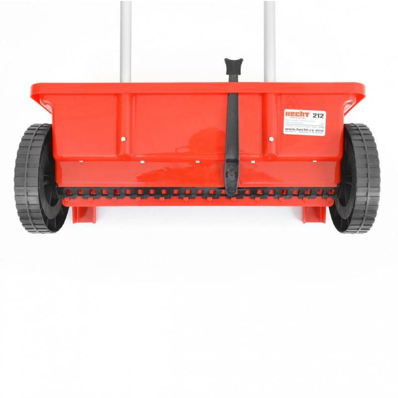 Hecht 212 Épandeur de haute qualité 12 l Largeur 46 cm réglable sur 10 niveaux 2 roues motrices - Image 4