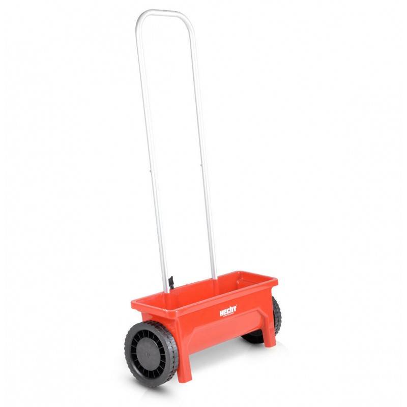 Hecht 212 Épandeur de haute qualité 12 l Largeur 46 cm réglable sur 10 niveaux 2 roues motrices - Image 1