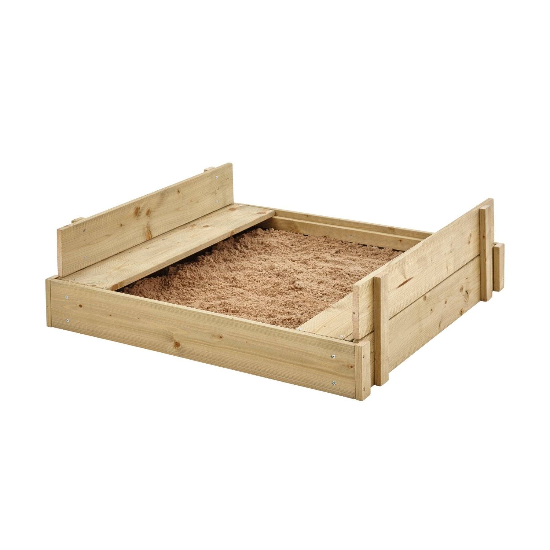 Bac à sable bois FSC® avec bancs intégrés et kit de jeux EXPLORATEUR - Image 7