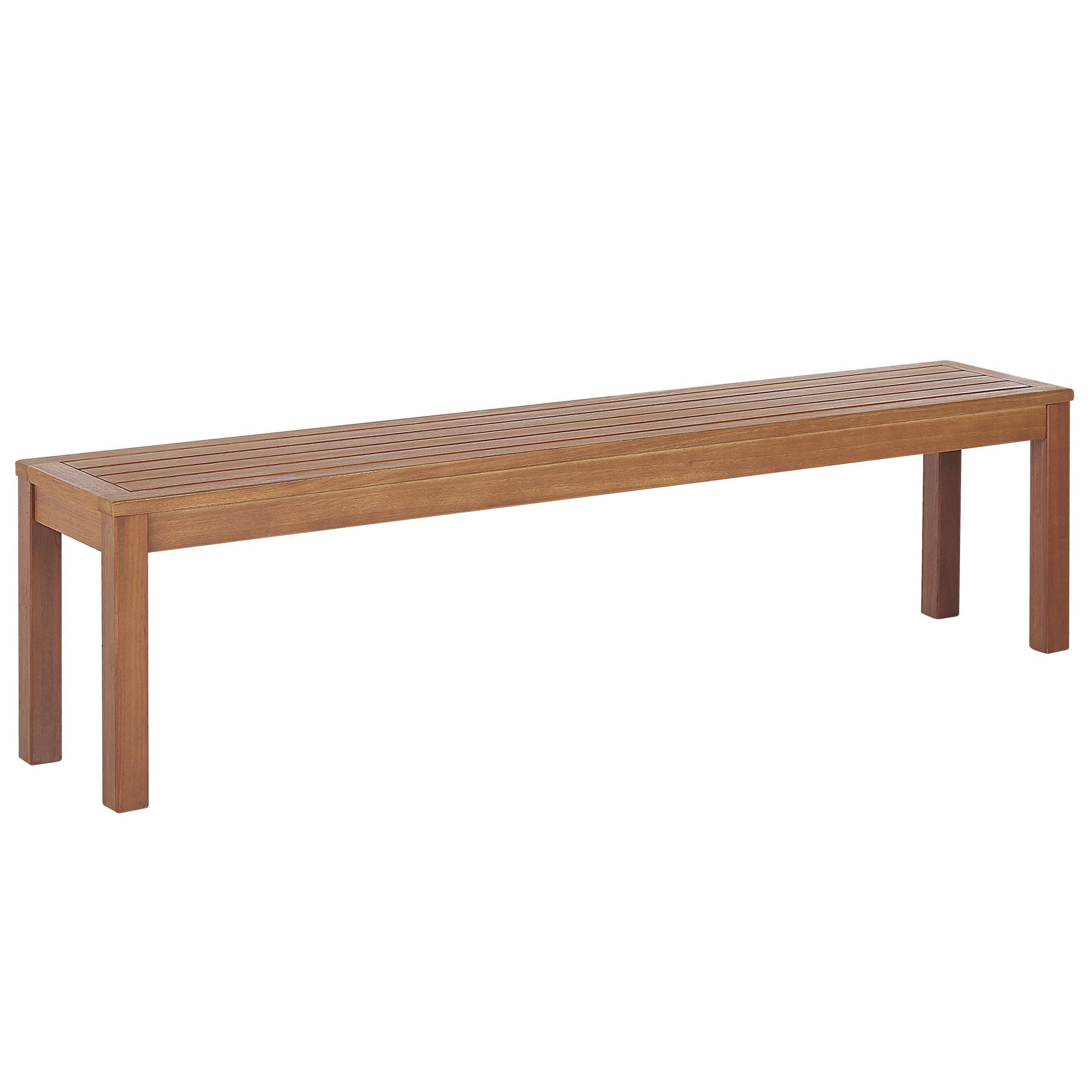 Beliani - Banc, 3 Personnes Bois d'eucalyptus Gris MONSANO - 170x35x45- Beliani - Image 4