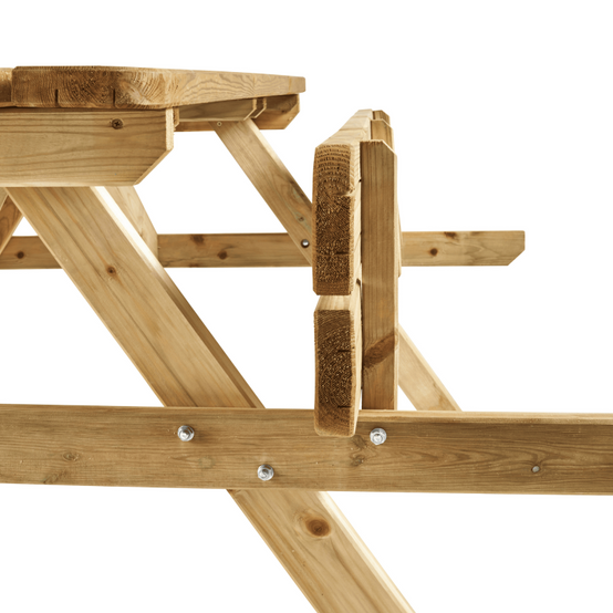 Forest Style - TABLE PIQUE NIQUE BOIS 180CM AVEC BANCS RABATTABLES - Image 2