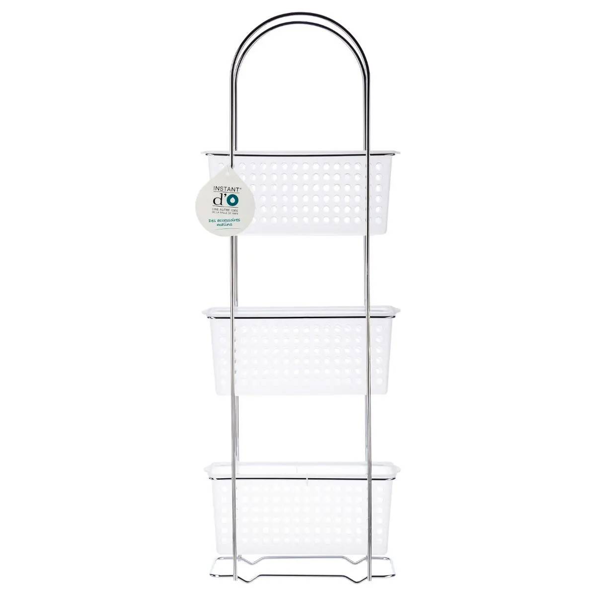 Étagère en Métal "3 Paniers" 84cm Argent - Image 3