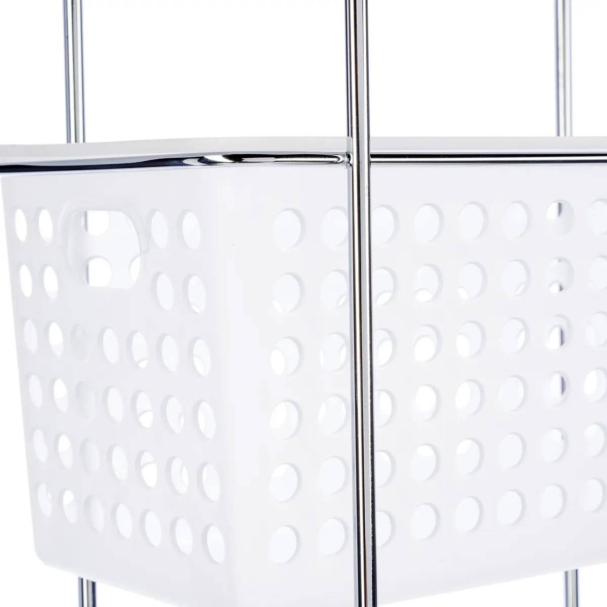 Étagère en Métal "3 Paniers" 84cm Argent - Image 2