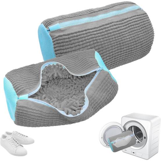0 - Sac lavage chaussures -360° Protection machine à laver - Microfibre/Nylon - Gris - Image 1