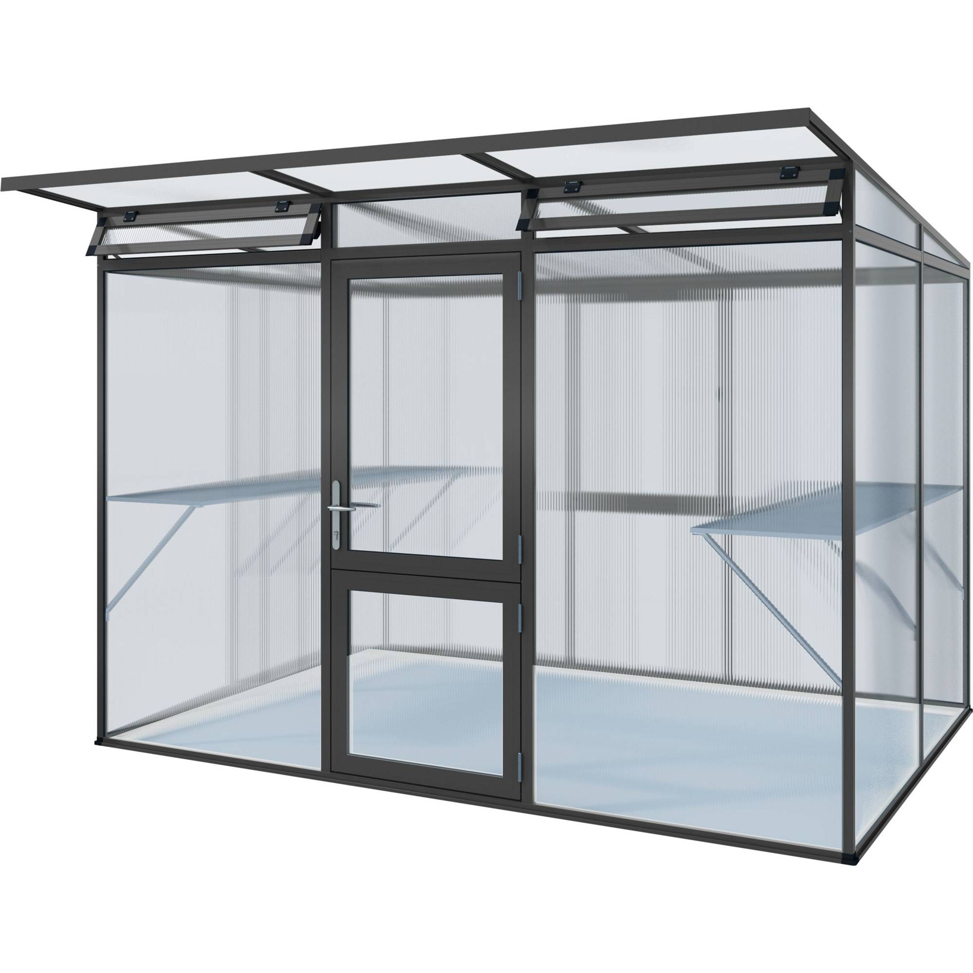 Serre de jardin 6,06m² KGT Linea II, Anthracite - Image 1