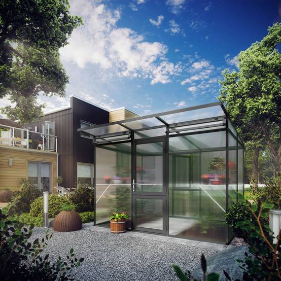 Serre de jardin 6,06m² KGT Linea II, Anthracite - Image 2