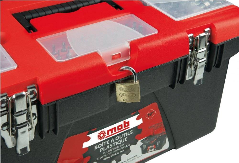 Boîte à outils plastique garnie 25 pièces - MOB - Image 3