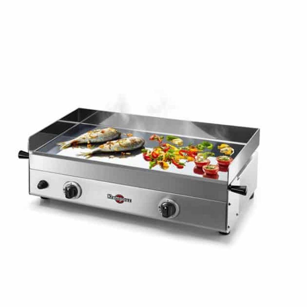 Plancha gaz inox Krampouz Design Double 2 brûleurs 65 x 40 - Image 2