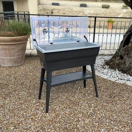 Mv Industries - Jardinière Calipso combi 40 litres, Couleur Taupe/Beige - Image 4
