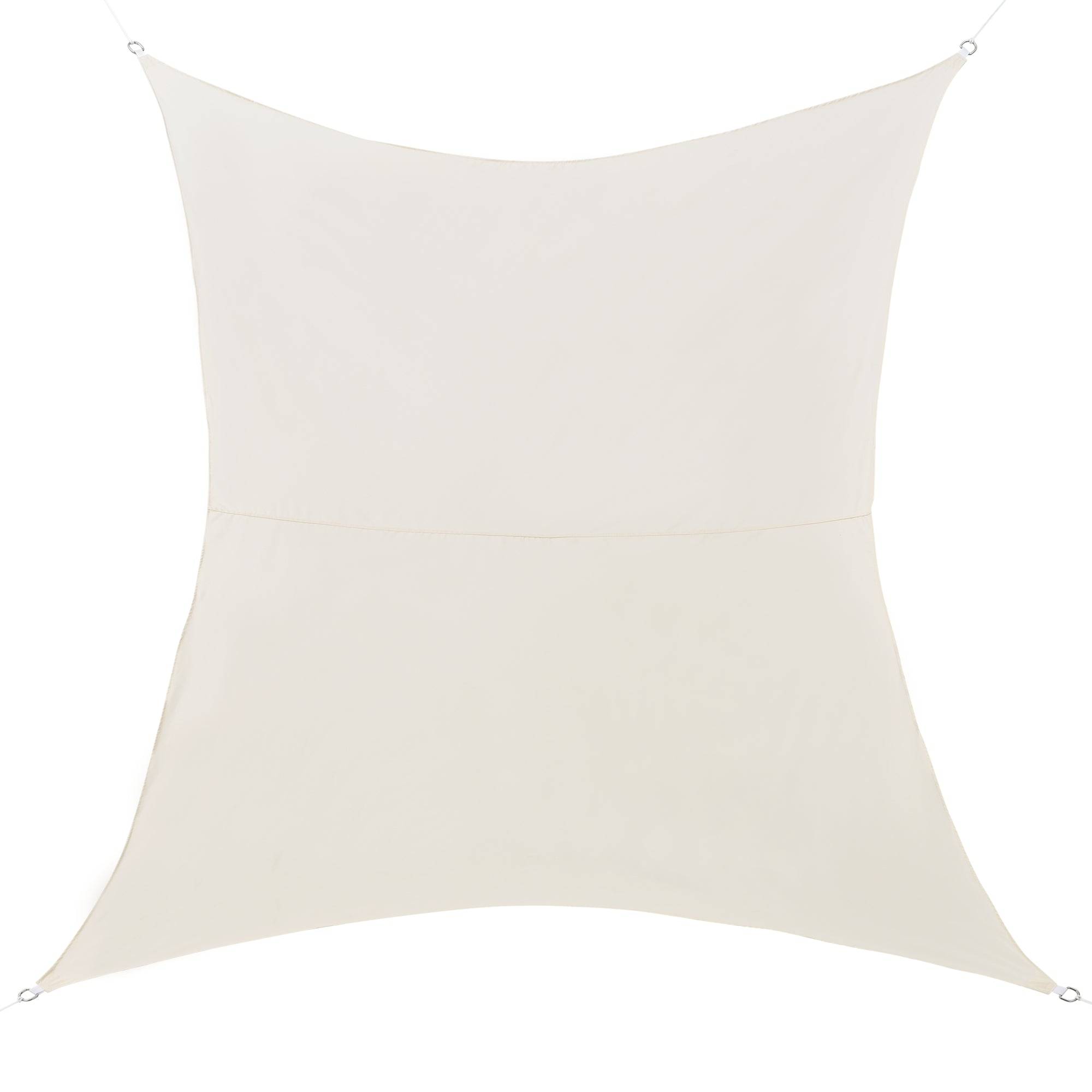 Helloshop26 - Voile d'ombrage toile de protection polyester polyuréthane quadrilatéral 2x4 m beige - Image 1