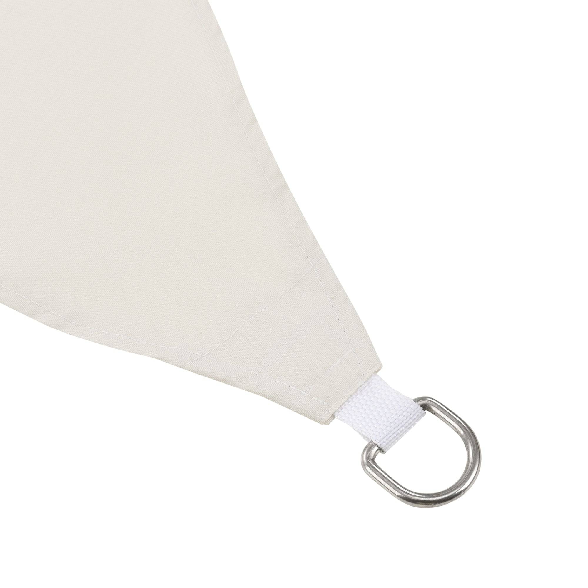 Helloshop26 - Voile d'ombrage toile de protection polyester polyuréthane quadrilatéral 2x4 m beige - Image 2