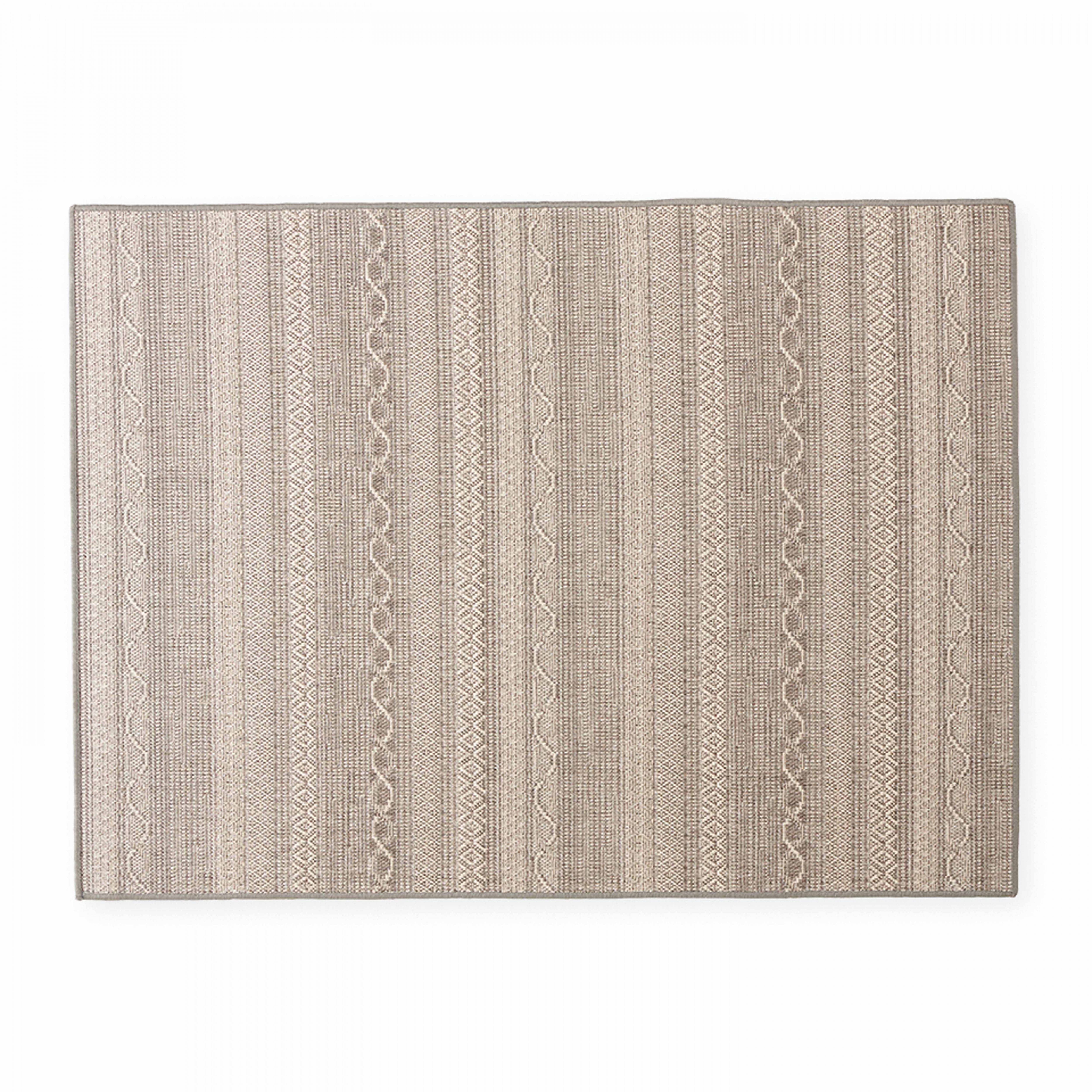 Oviala - Tapis rectangulaire en polypropylène 160x230 cm gris Urda - Oviala - Image 2