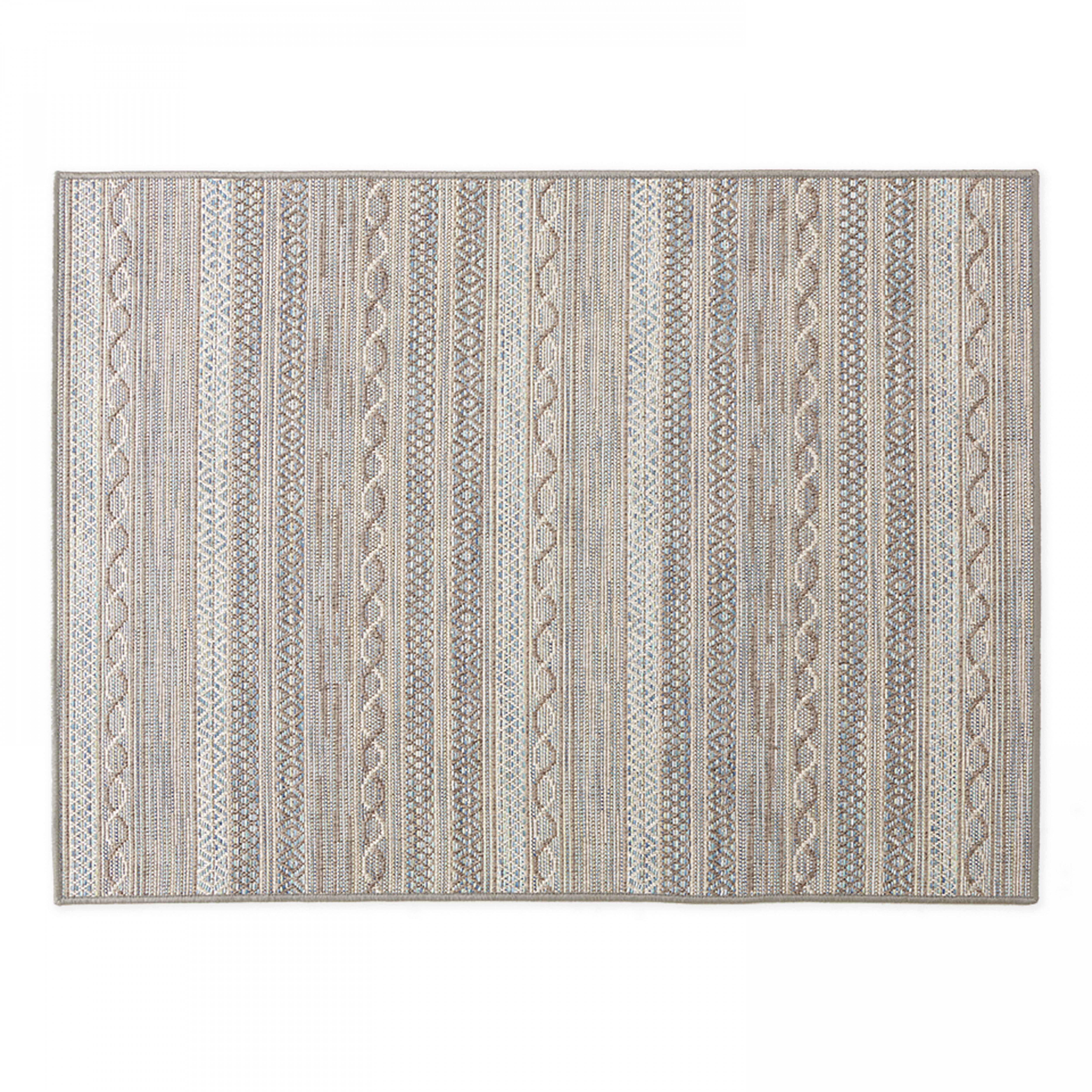 Oviala - Tapis rectangulaire en polypropylène 160x230 cm gris Urda - Oviala - Image 1
