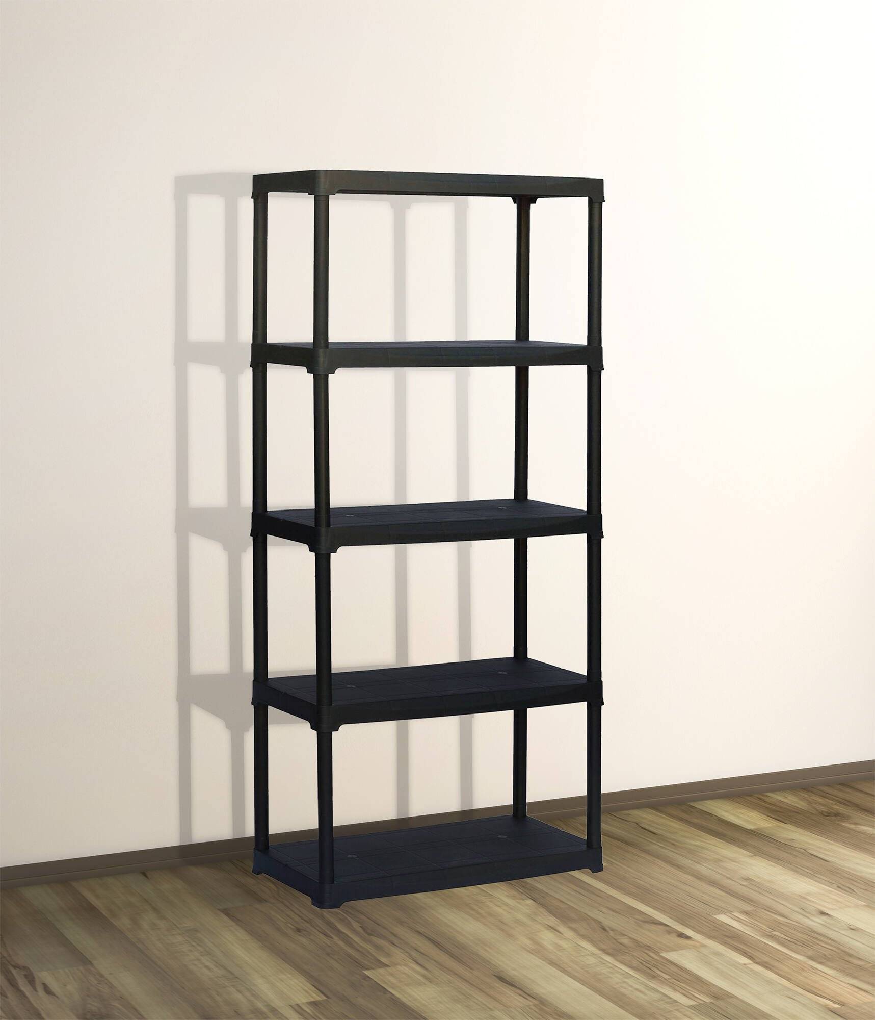 Dmora - Armoire d'extérieur Damme, Etagère d'extérieur, Armoire de balcon polyvalente, Armoire d'extérieur, Anthracite, 90x40h176 cm - Dmora - Image 2