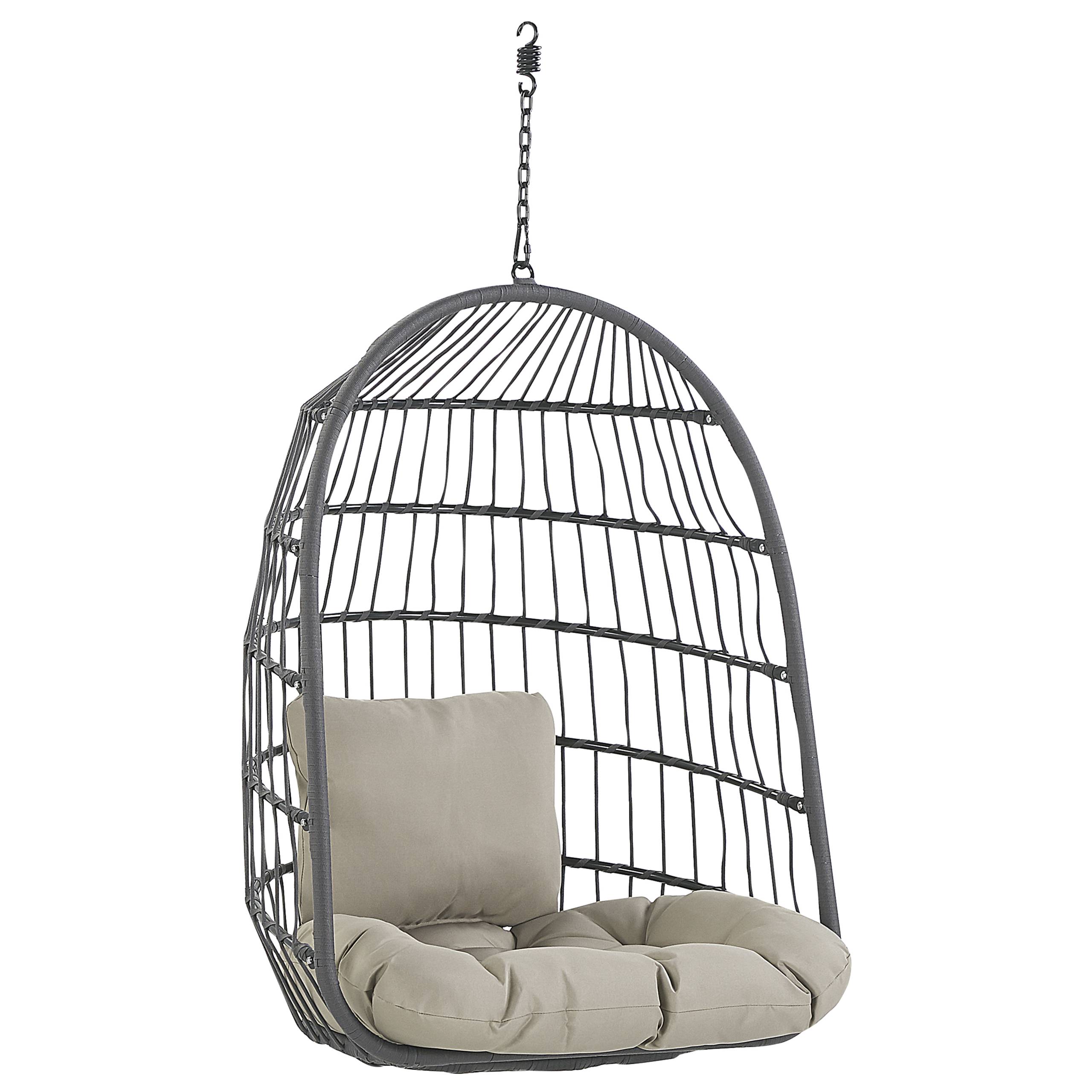 Beliani - Chaise porte-à-faux Tissu Noir ALLERA - Beliani - Image 7