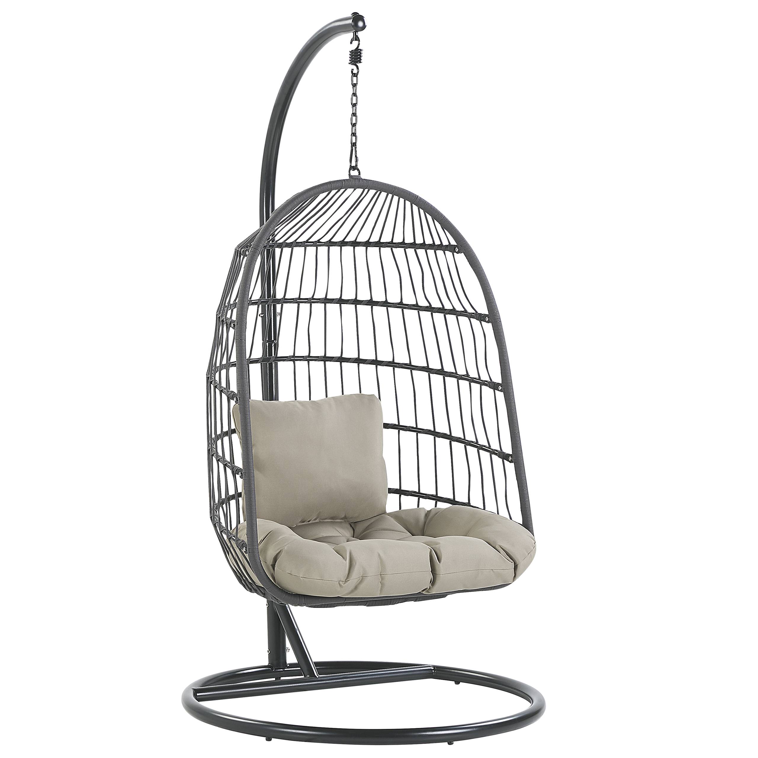 Beliani - Chaise porte-à-faux Tissu Noir ALLERA - Beliani - Image 2