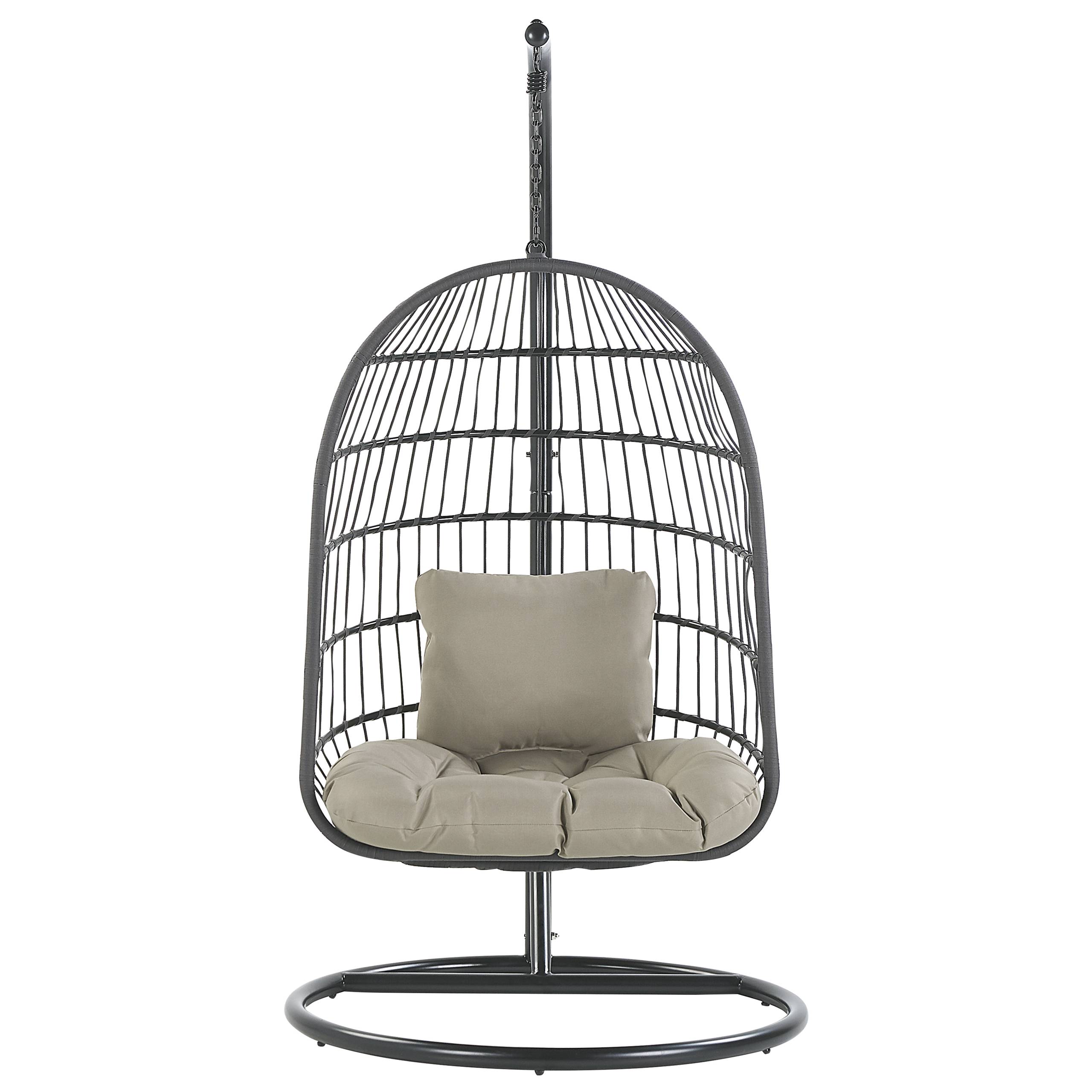 Beliani - Chaise porte-à-faux Tissu Noir ALLERA - Beliani - Image 4