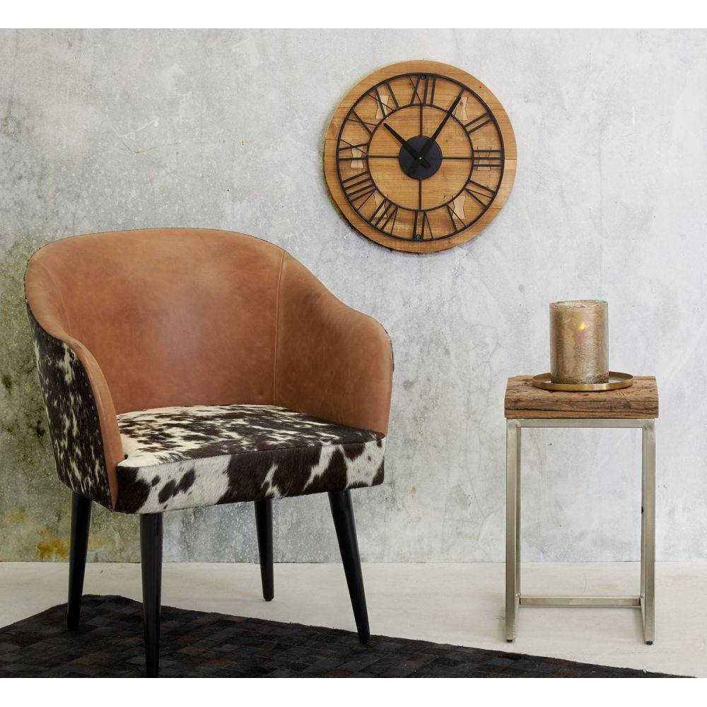 Aubry Gaspard - Horloge en bois recyclé et métal - Image 2