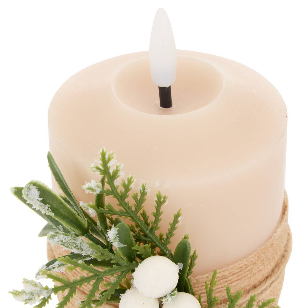 Feeric Christmas - Bougie LED Lupa beige H. 10 cm - Feeric Lights & Christmas - Image 2
