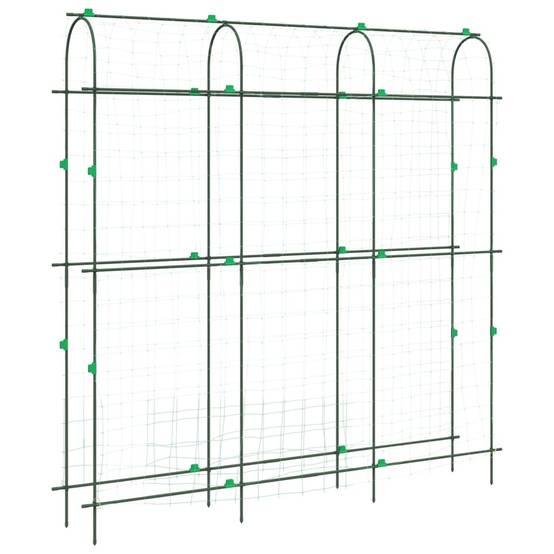 Lot de 4 Treillis Jardin Forme U en Acier Robuste pour Plantes Grimpantes et Potager Vert – ComfortXL Outdoor Living - Image 4