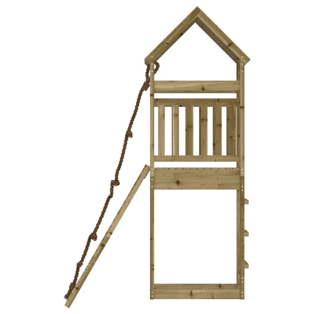 Helloshop26 - Maisonnette de jeu avec mur d'escalade 55 x 175 x 264 cm bois de pin imprégné - Image 5