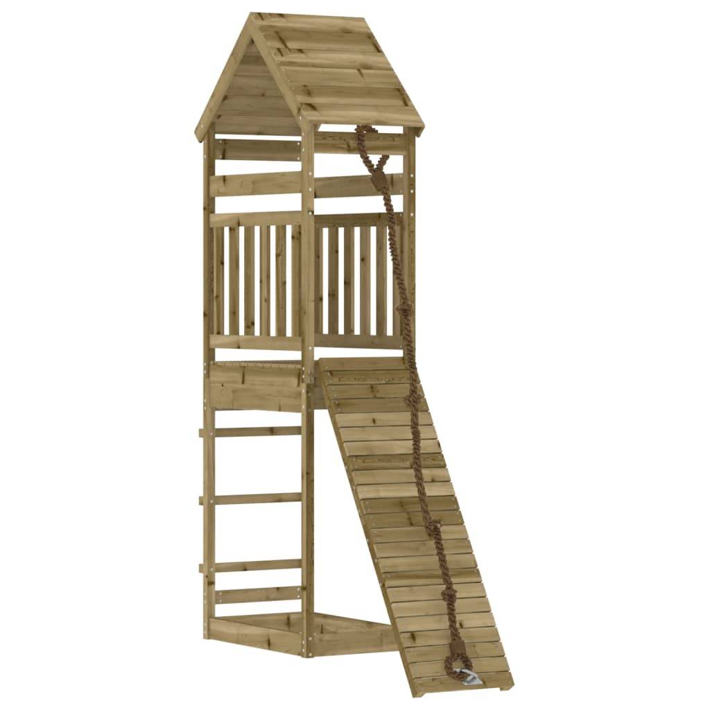 Helloshop26 - Maisonnette de jeu avec mur d'escalade 55 x 175 x 264 cm bois de pin imprégné - Image 1