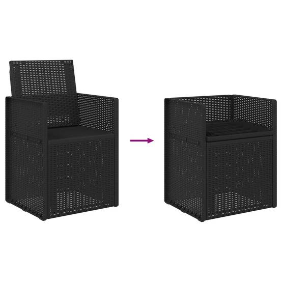 PANGIVO - Chaises de jardin PP anthracite 53 x 47 x 88.5 cm - PANGIVO - Image 9