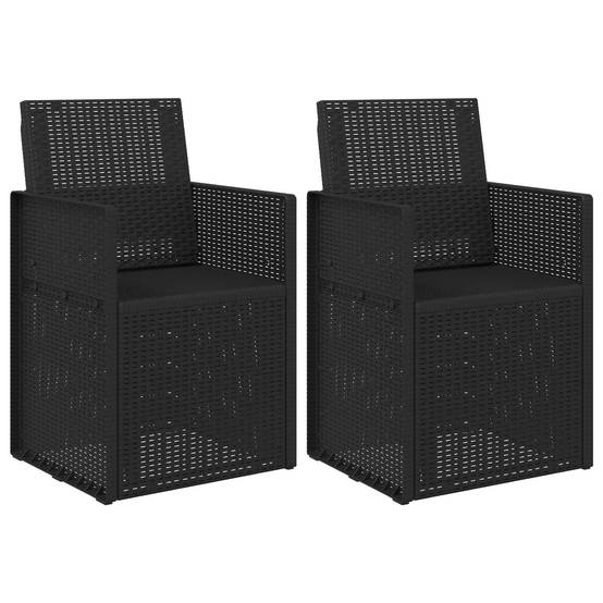PANGIVO - Chaises de jardin PP anthracite 53 x 47 x 88.5 cm - PANGIVO - Image 2